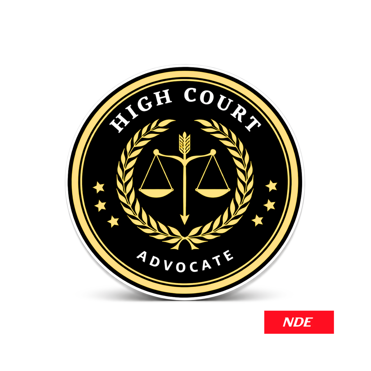 STICKER DECAL ADVOCATE HIGH COURT