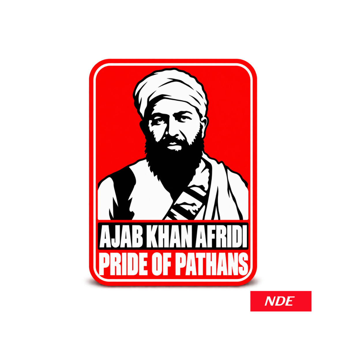 STICKER DECAL AJAB KHAN AFRIDI
