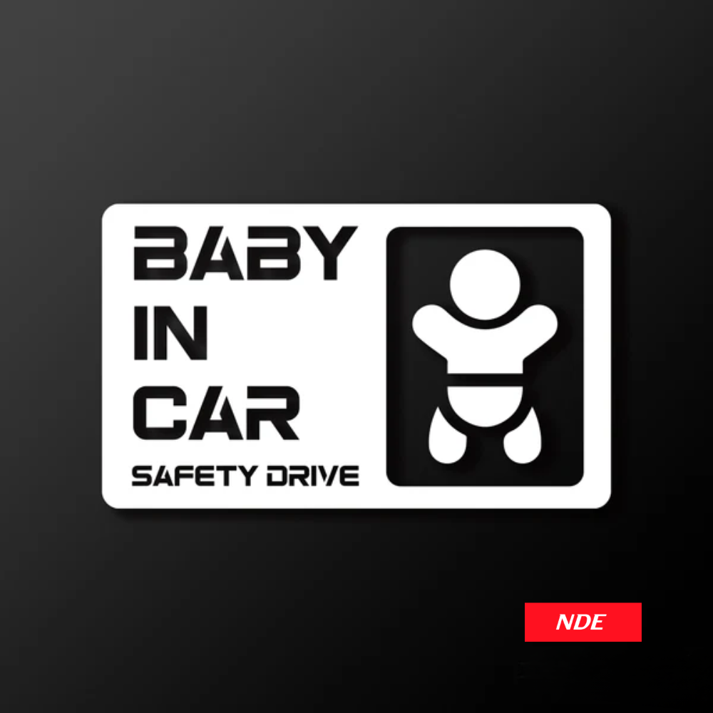 STICKER DECAL BABY IN CAR