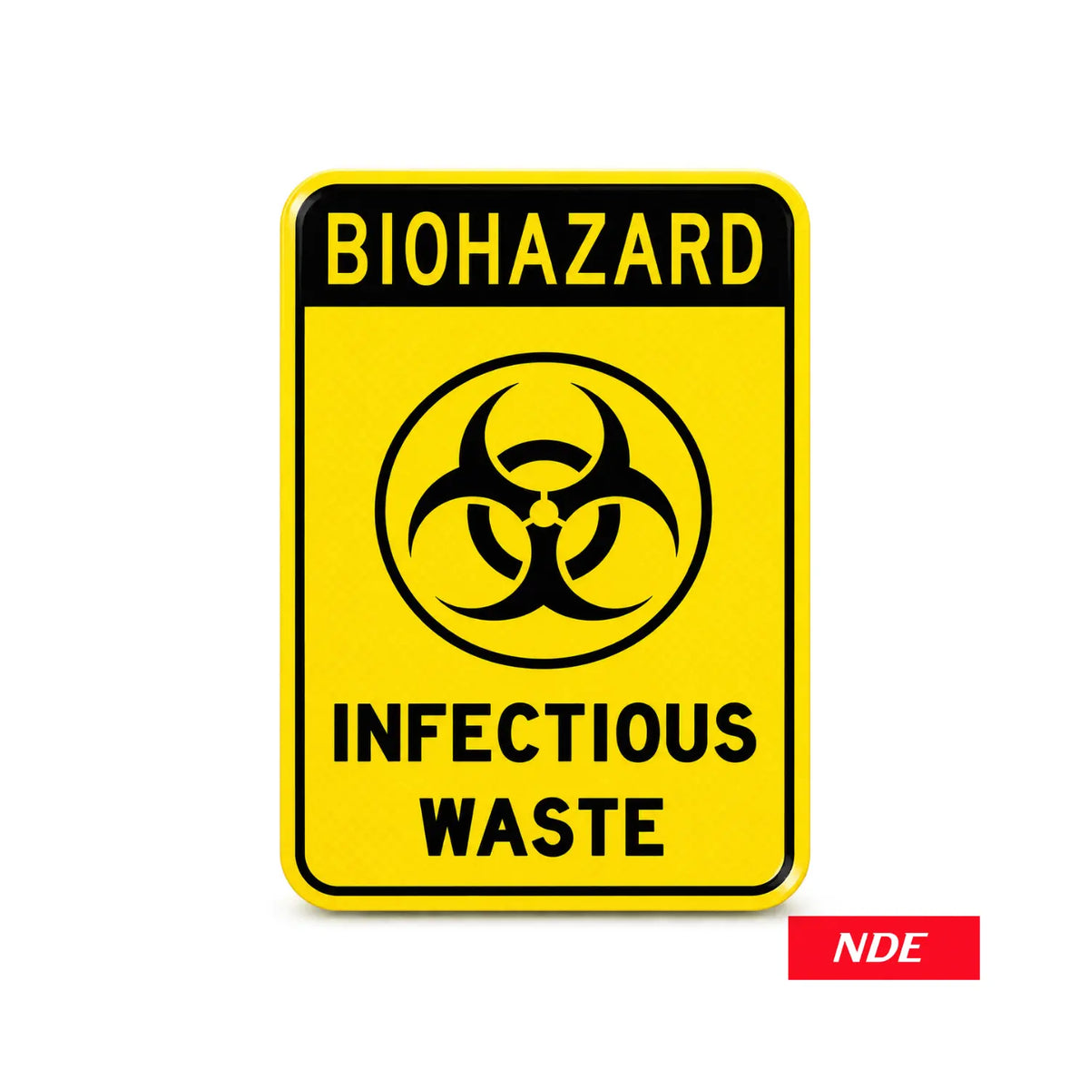 Biohazard Infectious Waste warning sticker decal