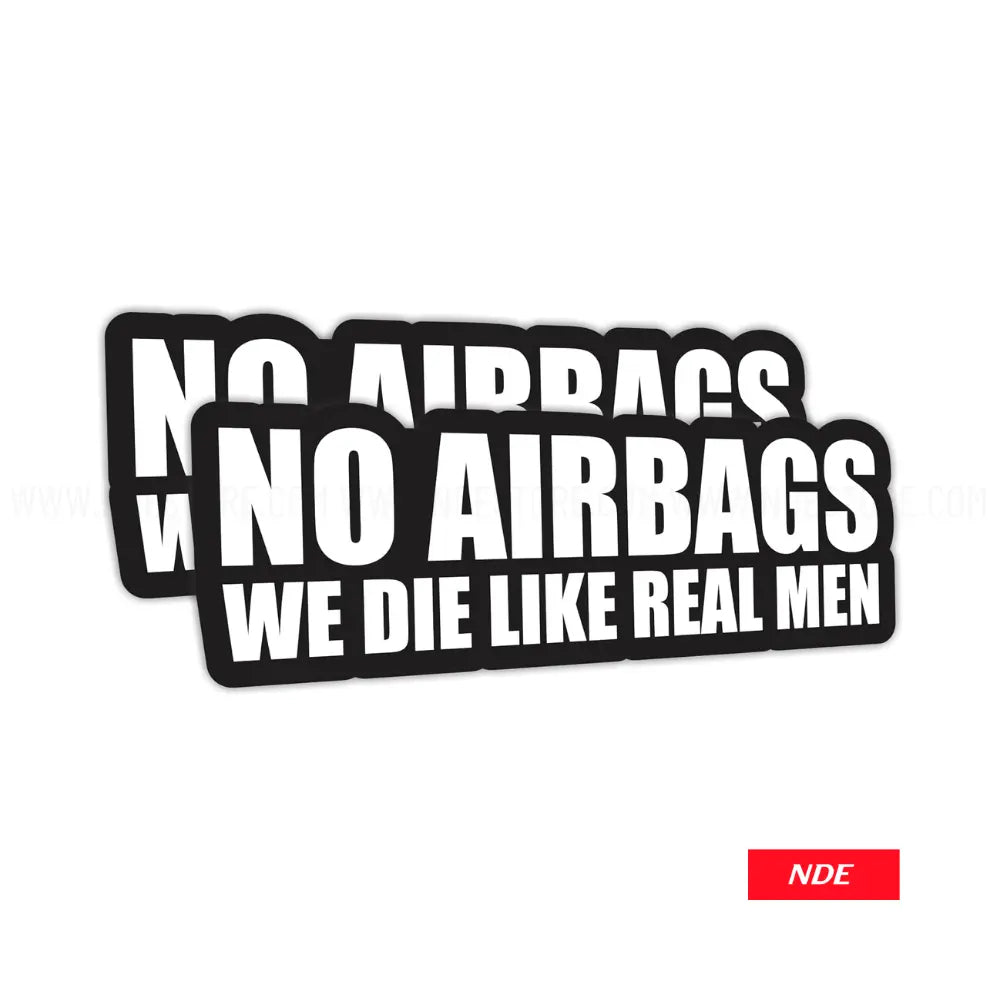 STICKER DECAL NO AIRBAGS