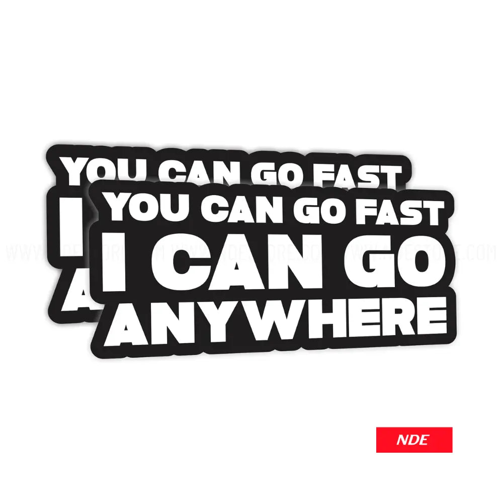 STICKER DECAL GO FAST