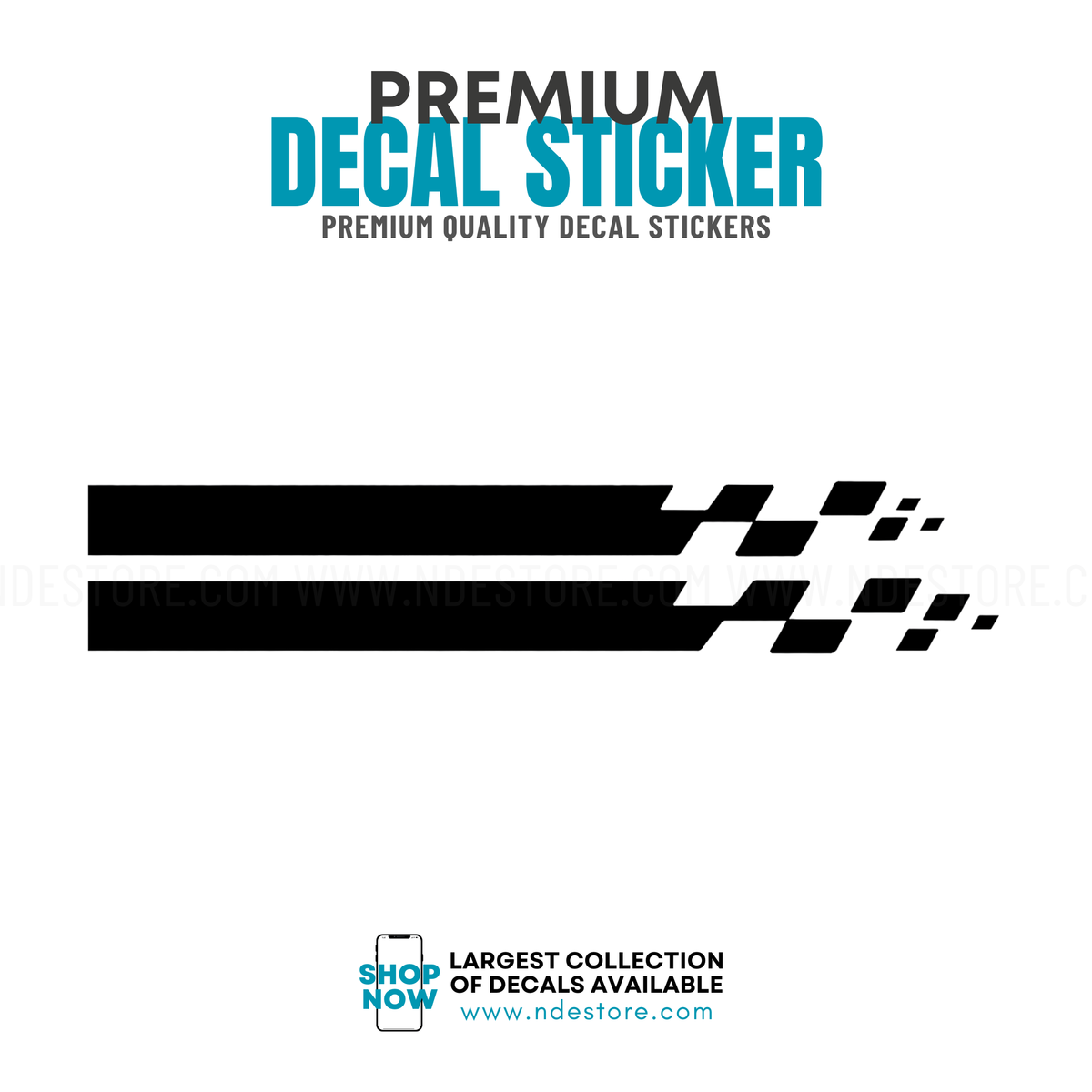 STICKER DECAL CAR BONNET SPORTS STYLE