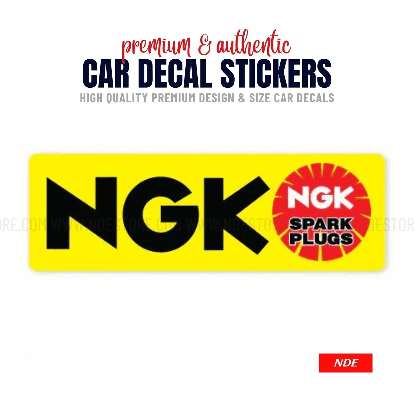 STICKER NGK YELLOW - ndestore.com
