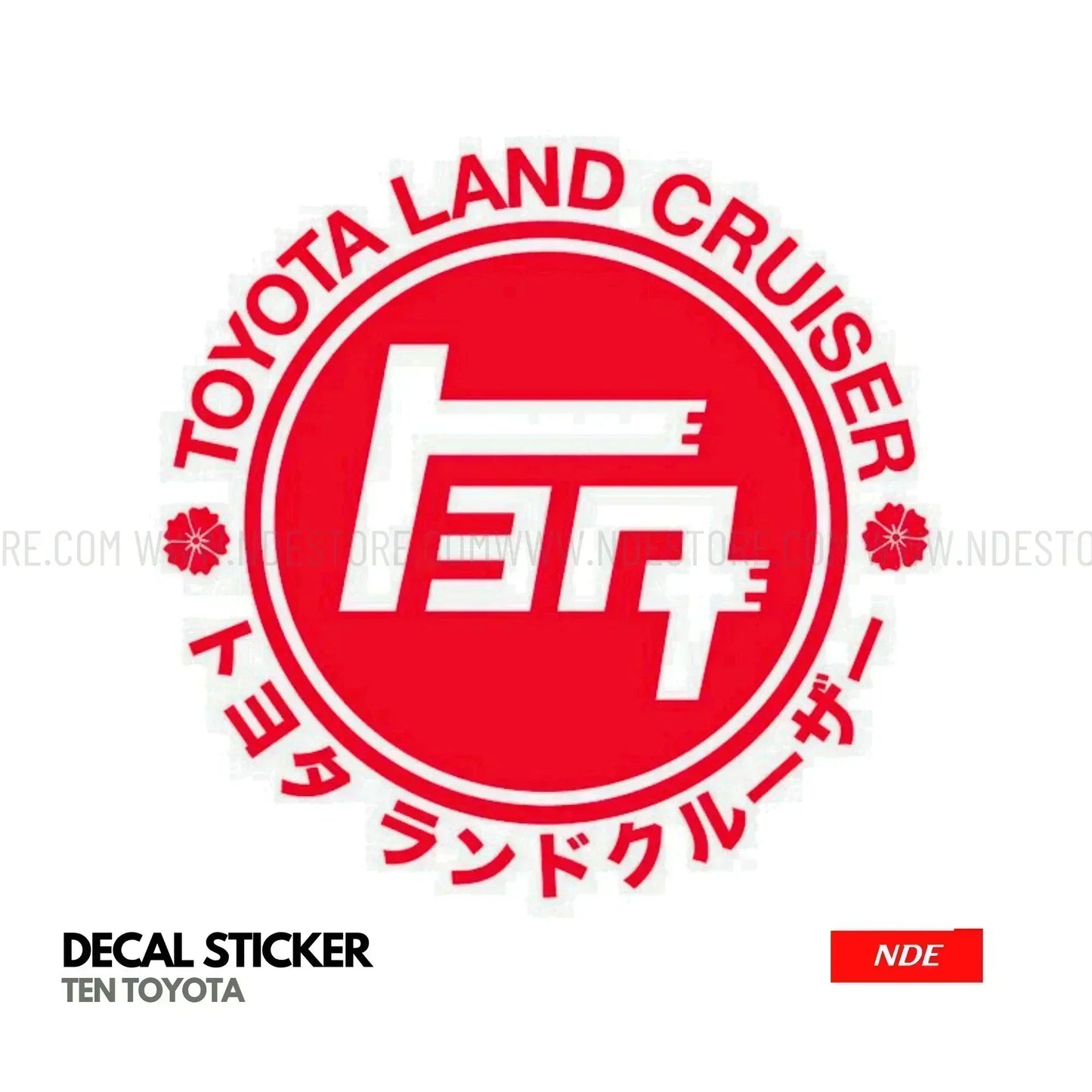 STICKER TEN TOYOTA LAND CRUISER - ndestore.com