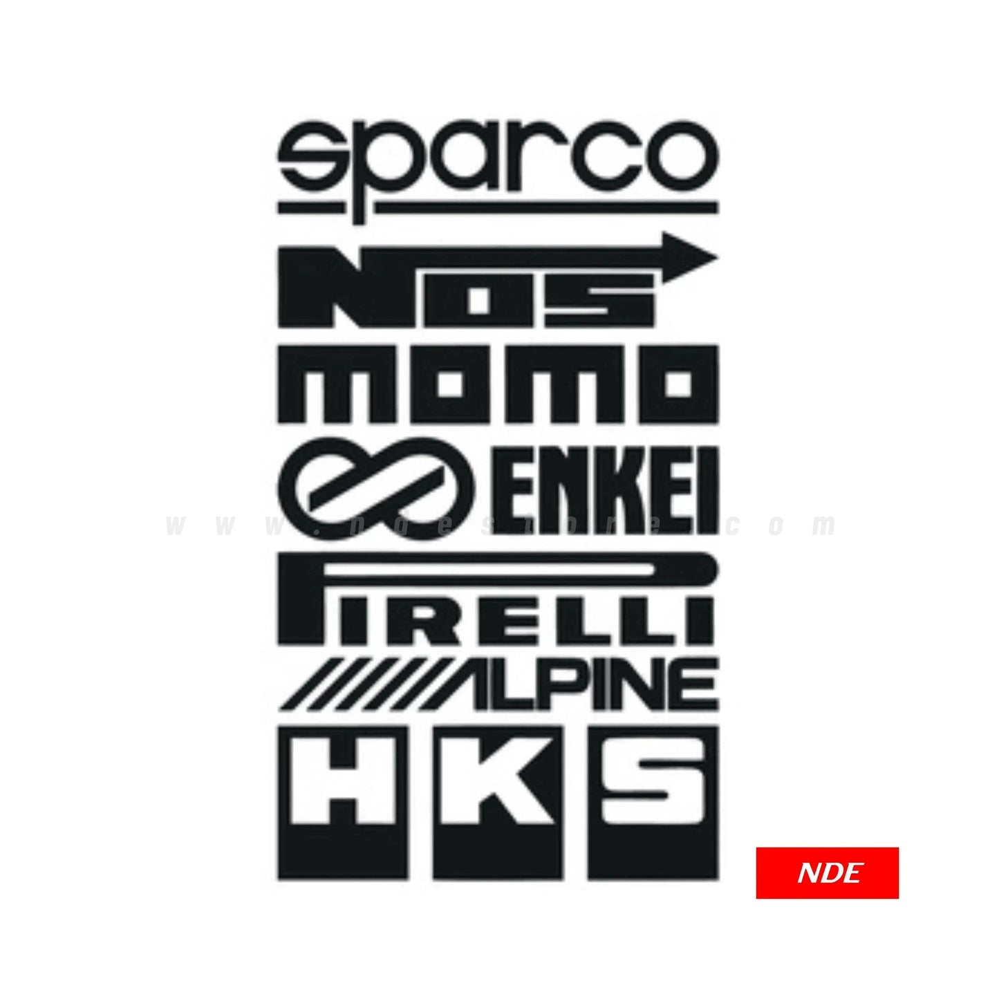 STICKER, NOS SPARCO HKS - ndestore.com