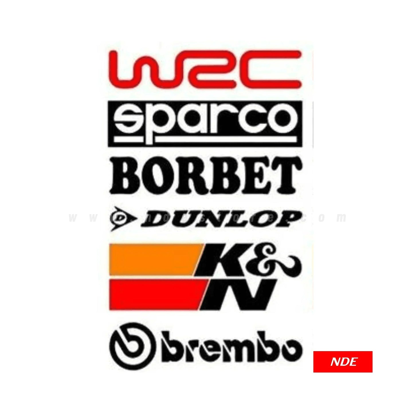 STICKER, WRC SPARCO BORBET - ndestore.com