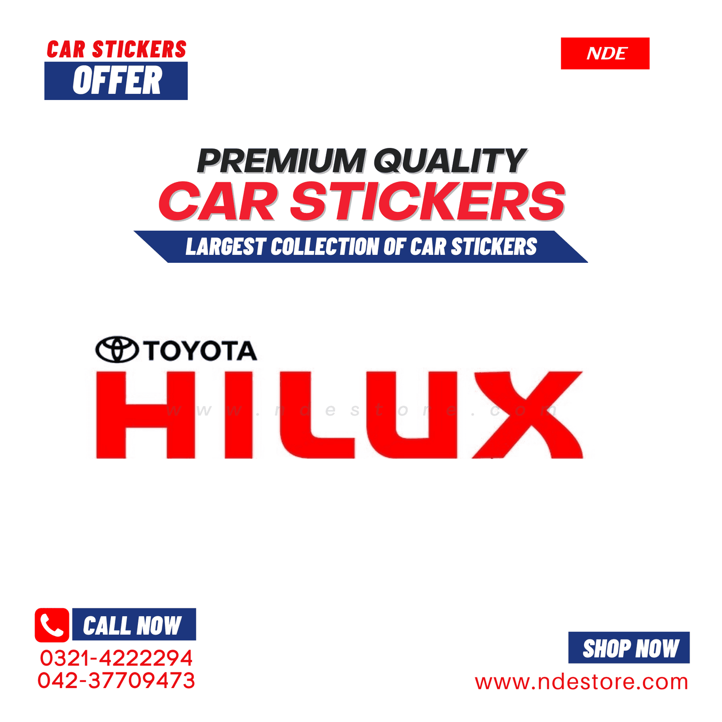 STICKER HILUX (SJ006) - ndestore.com