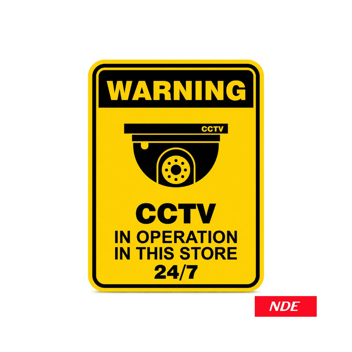 CCTV in Operation warning sticker decal
