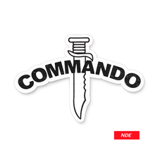 STICKER DECAL COMMANDO