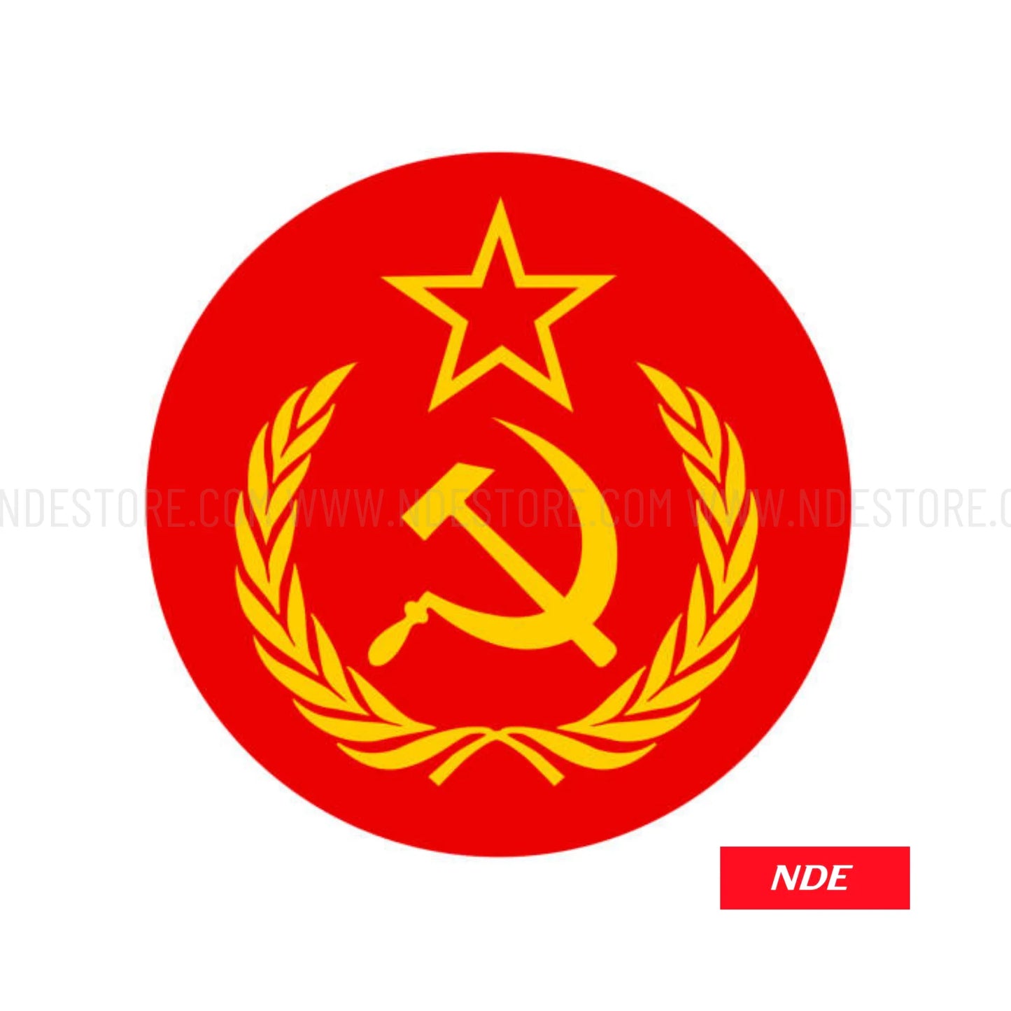 STICKER DECAL SOCIALIST FLAG