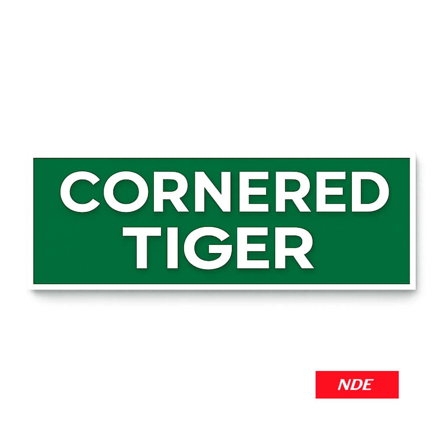 STICKER CORNERED TIGER