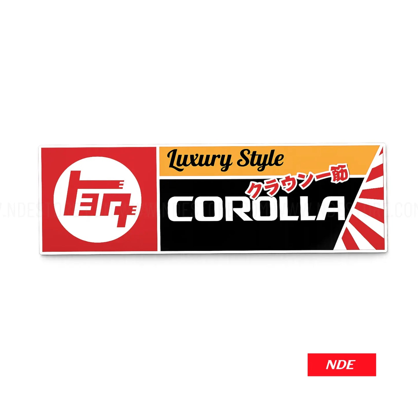 STICKER DECAL TOYOTA LUXURY COROLLA