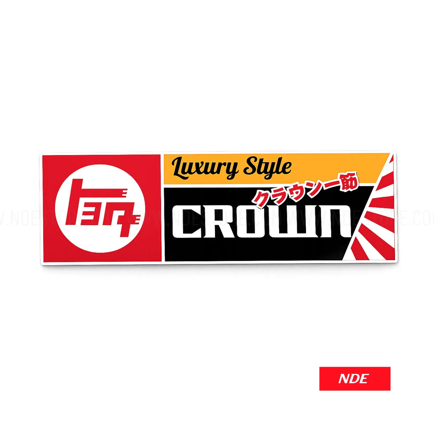 STICKER DECAL TOYOTA LUXURY CROWN