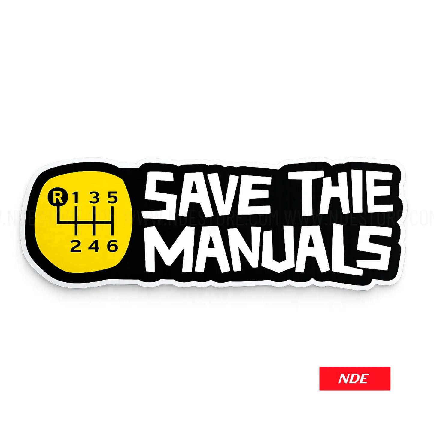 STICKER DECAL SAVE THE MANUALS