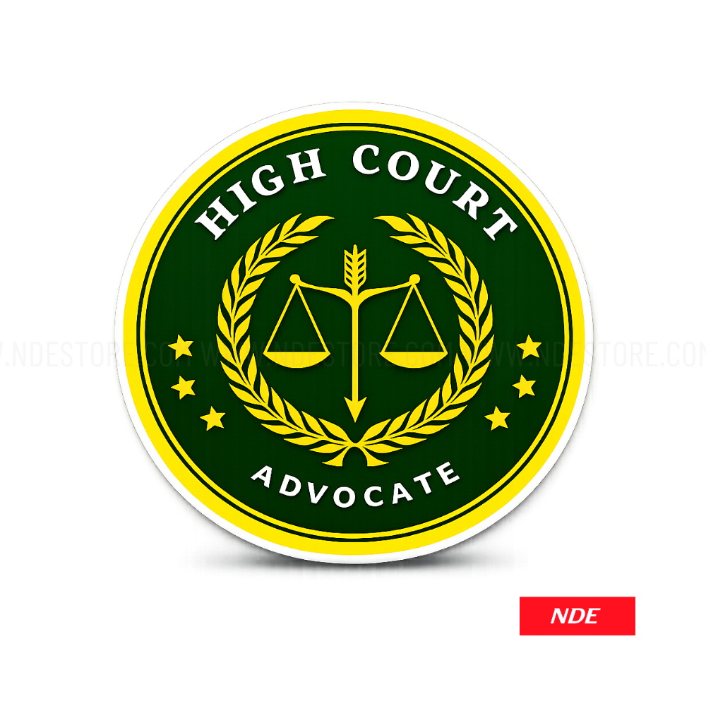 STICKER DECAL ADVOCATE HIGH COURT