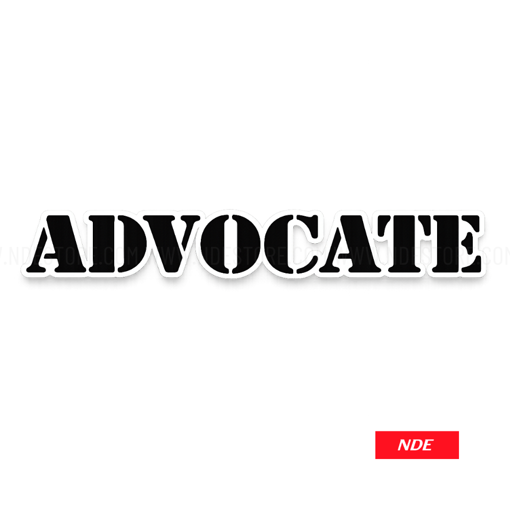 STICKER DECAL ADVOCATE