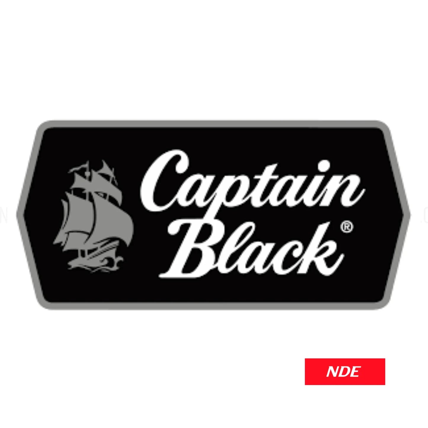 STICKER DECAL CAPTAIN BLACK