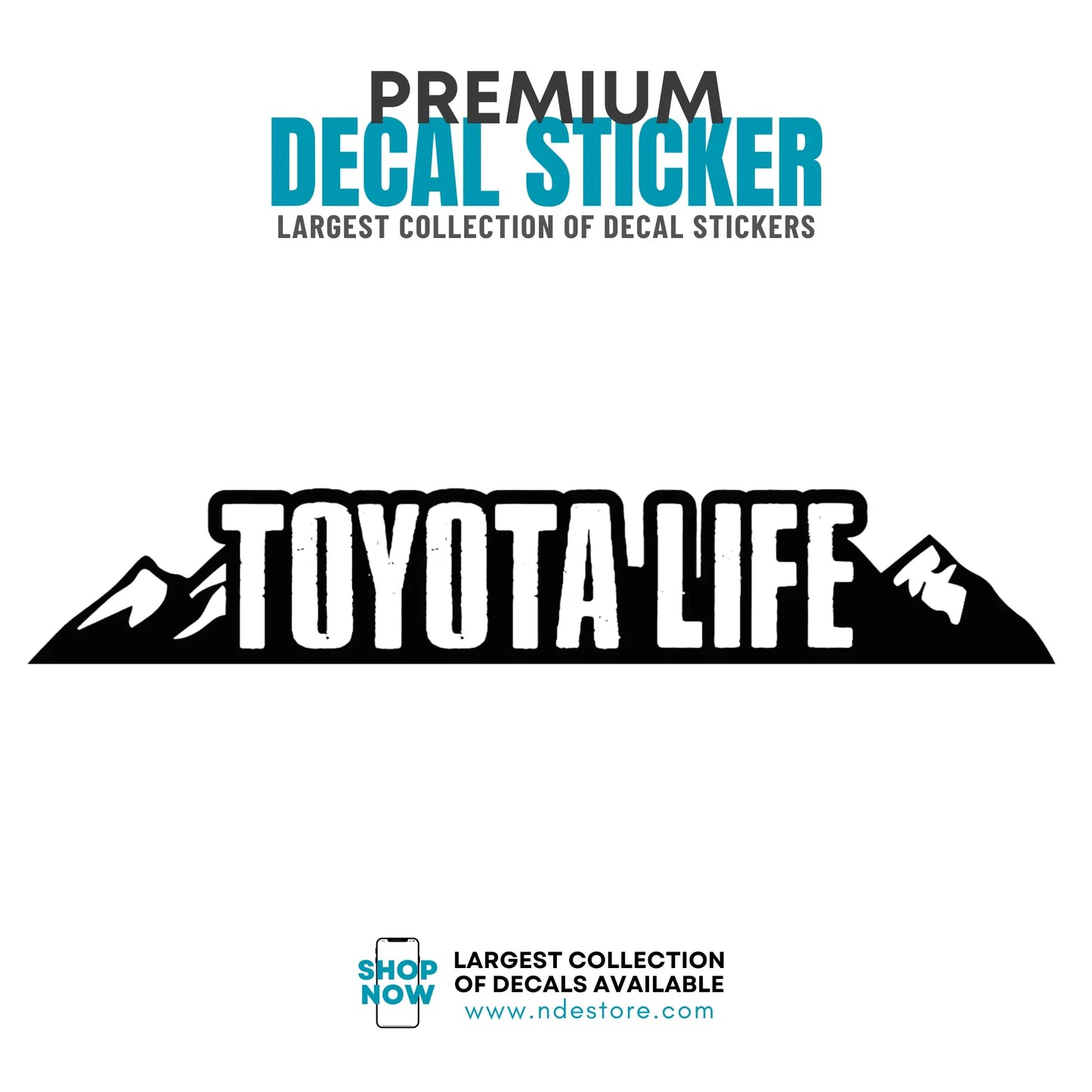 STICKER DECAL TOYOTA LIFE