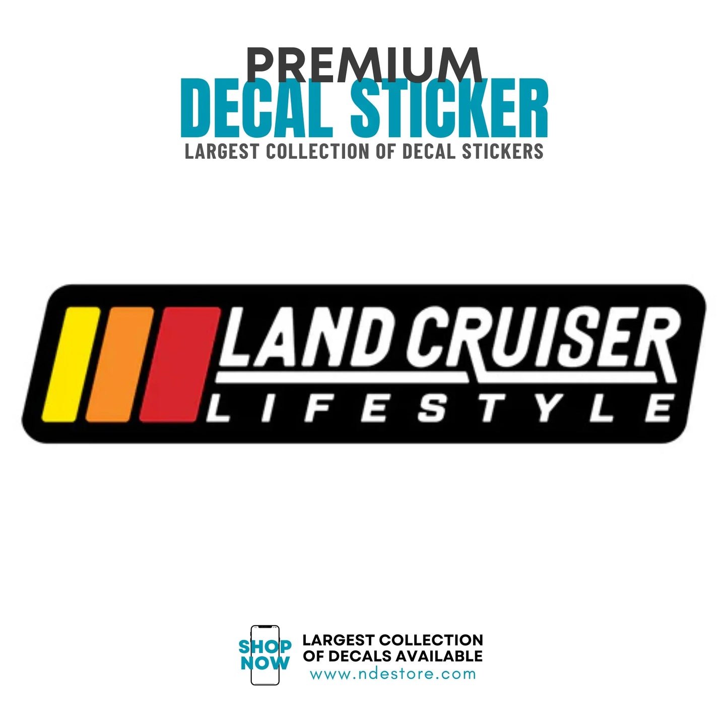 STICKER DECAL TOYOTA LAND CRUISER LIFESTYLE