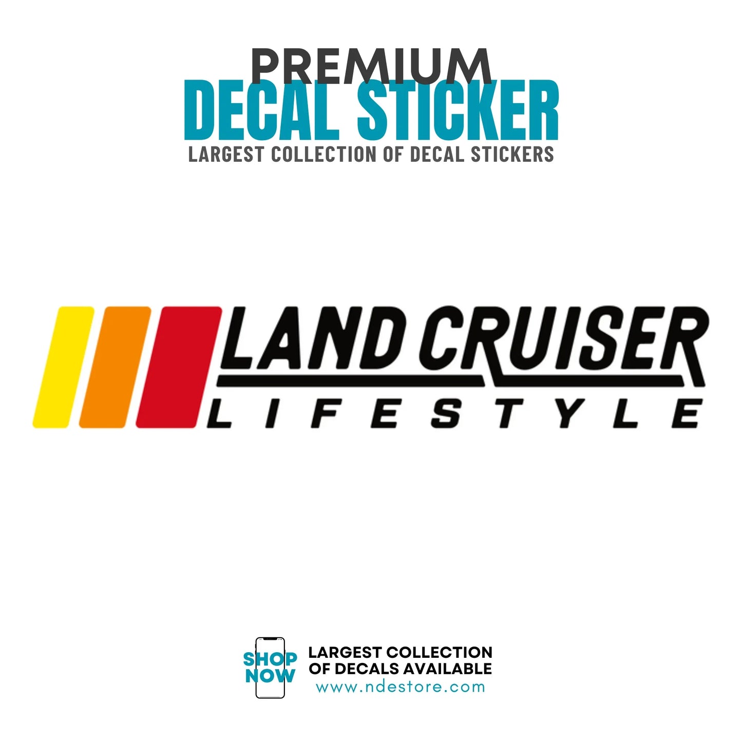 STICKER DECAL TOYOTA LAND CRUISER LIFESTYLE