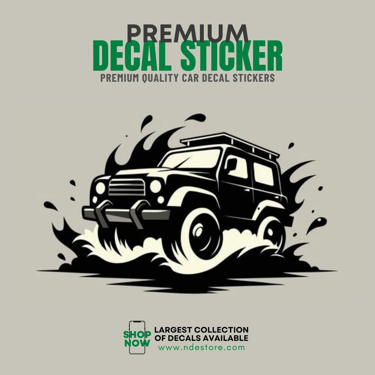 STICKER DECAL JEEP 4x4