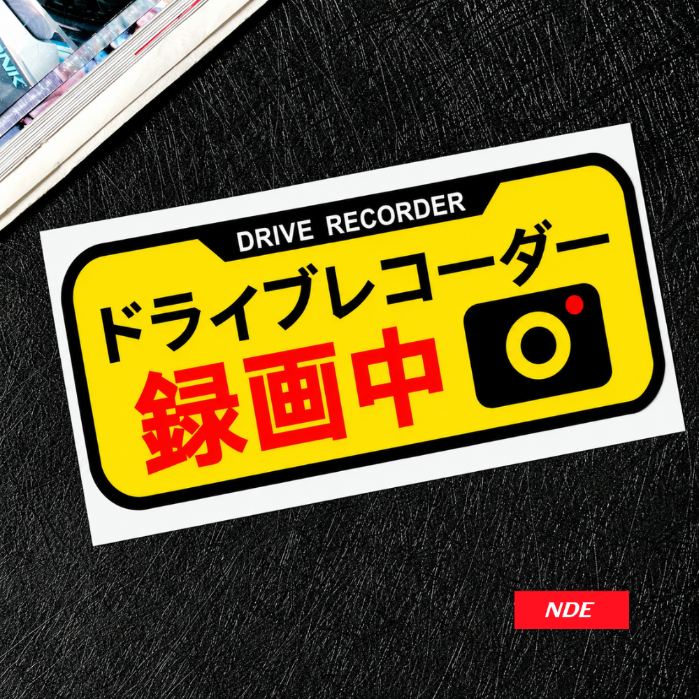 STICKER DECAL DRIVE RECORDER