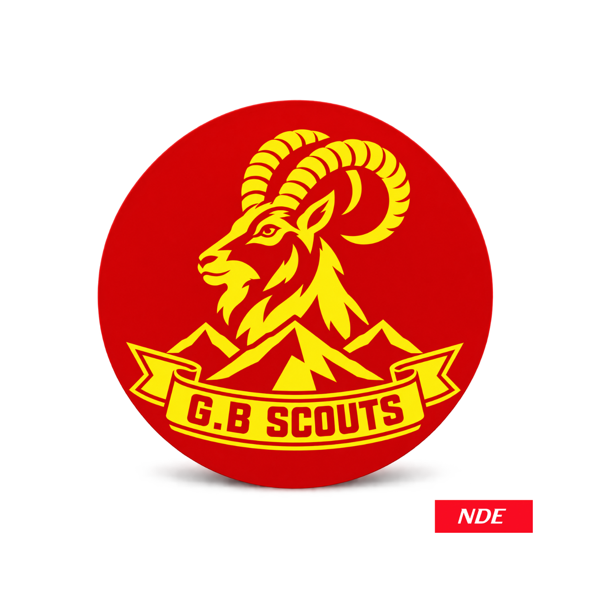 DECAL STICKER GB SCOUTS RED LOGO
