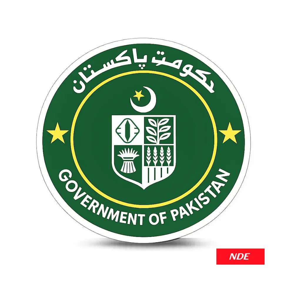 STICKER DECAL GOVERNMENT OF PAKISTAN