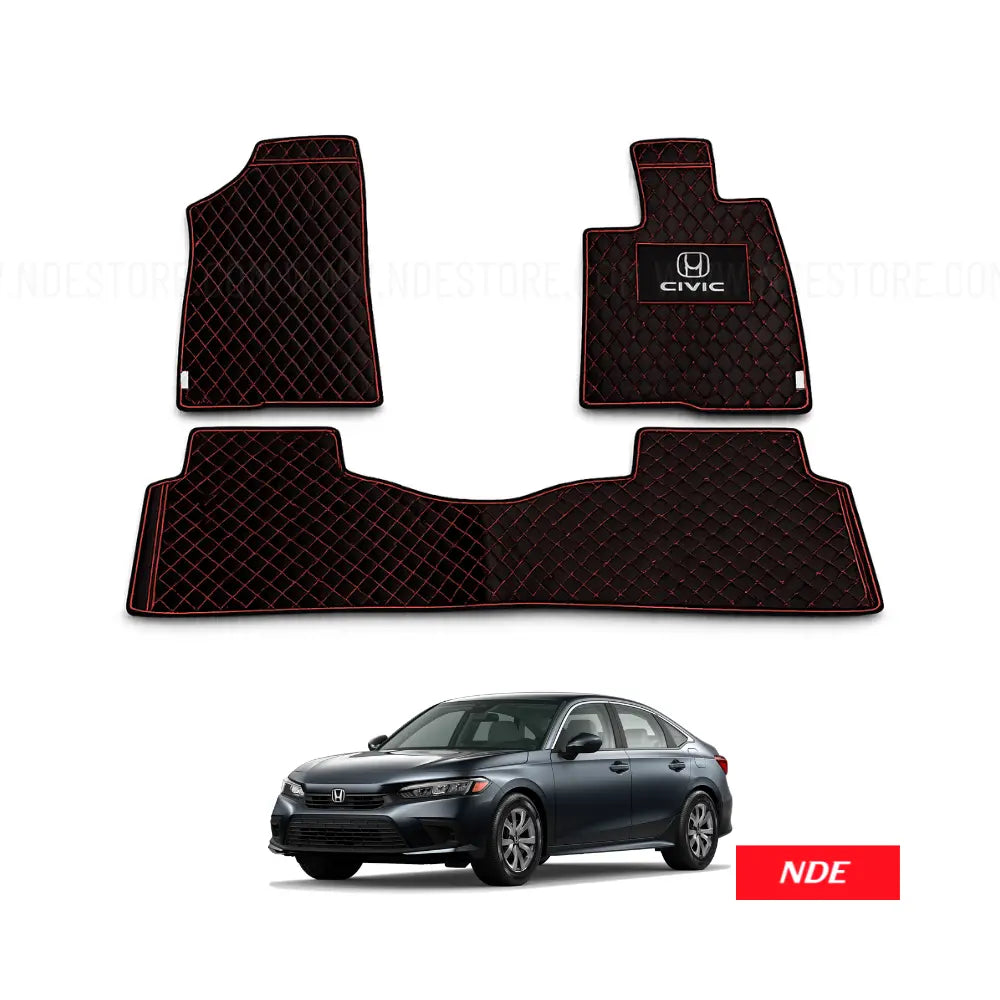 FLOOR MAT FLAT 7D STYLE FOR HONDA CIVIC (2021-2026)