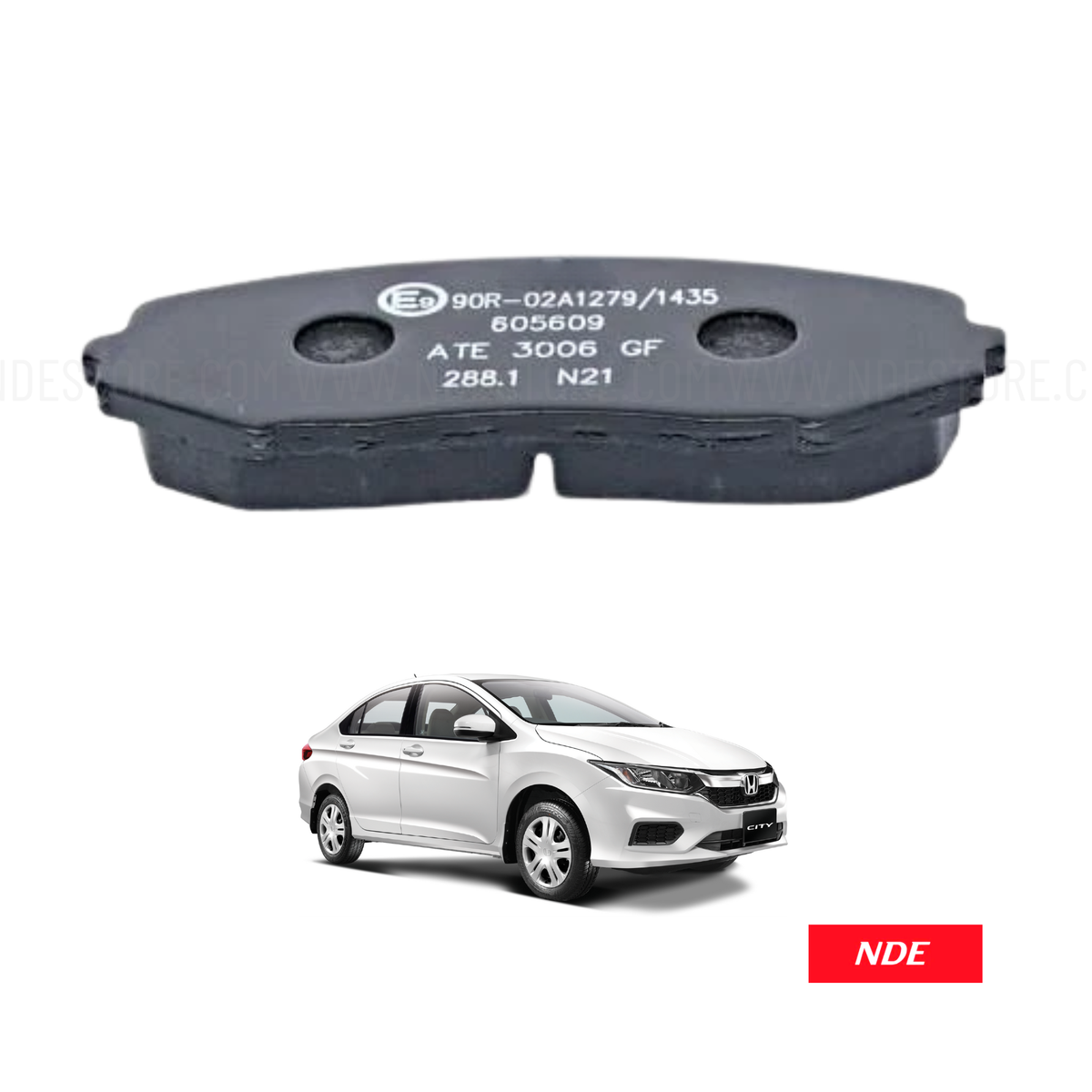 BRAKE DISC PAD SET FRONT NISSIN FOR HONDA CITY (2021-2026)