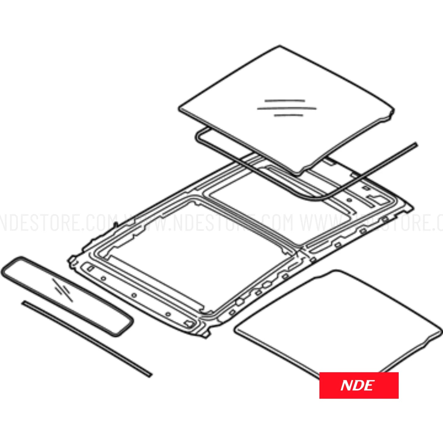 ROOF GLASS FRONT GENUINE FOR HYUNDAI SONATA