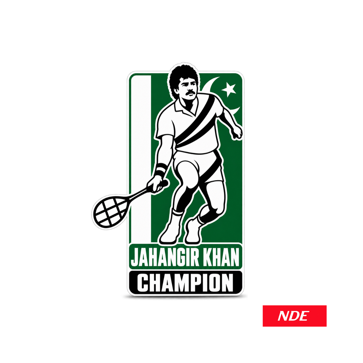 Jahangir Khan Champion Global Leader Series vinyl cut decal sticker