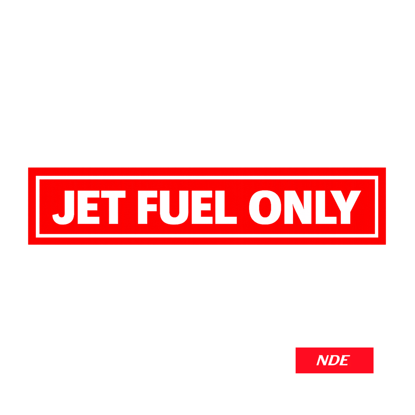 STICKER DECAL JET FUEL ONLY