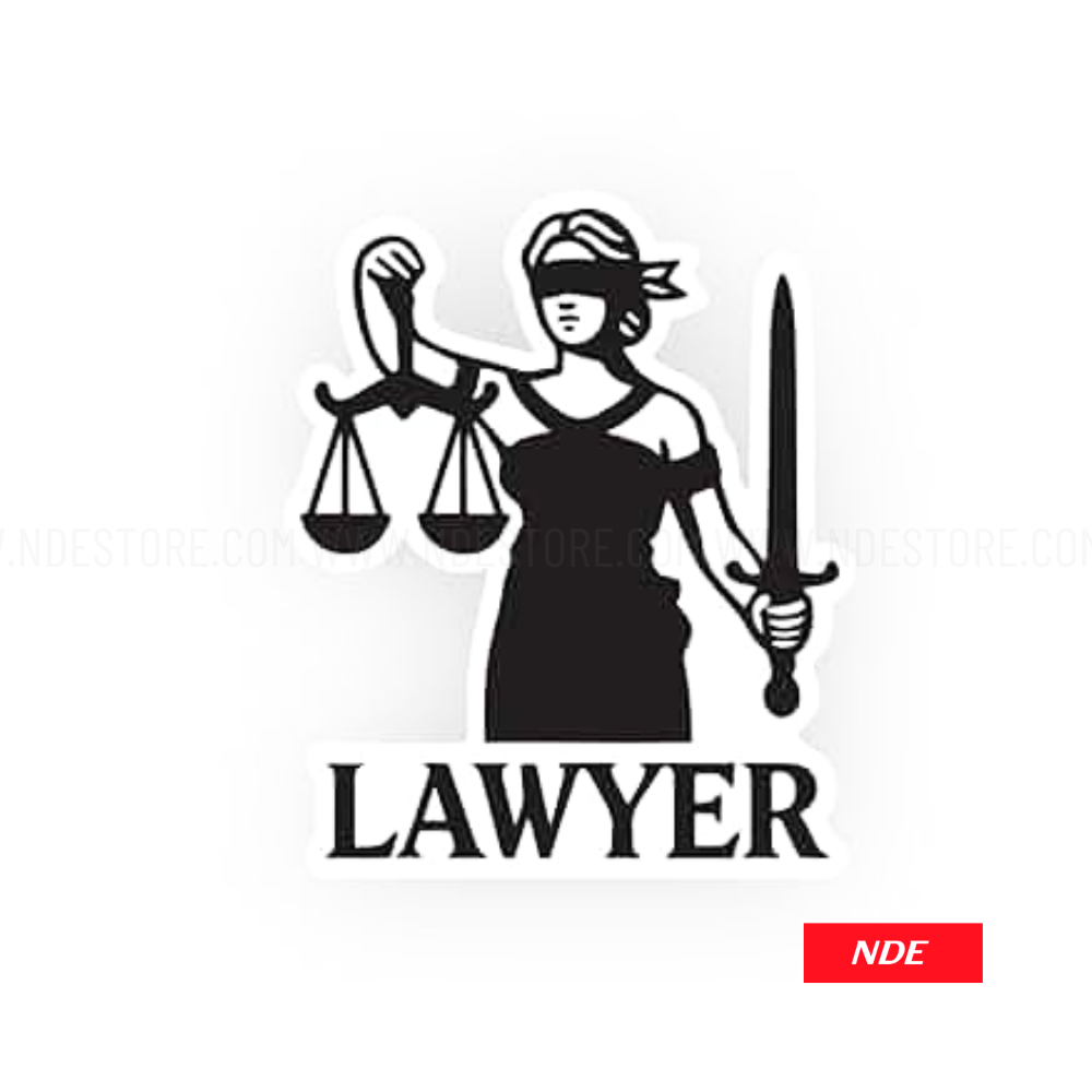 STICKER DECAL LAWYER