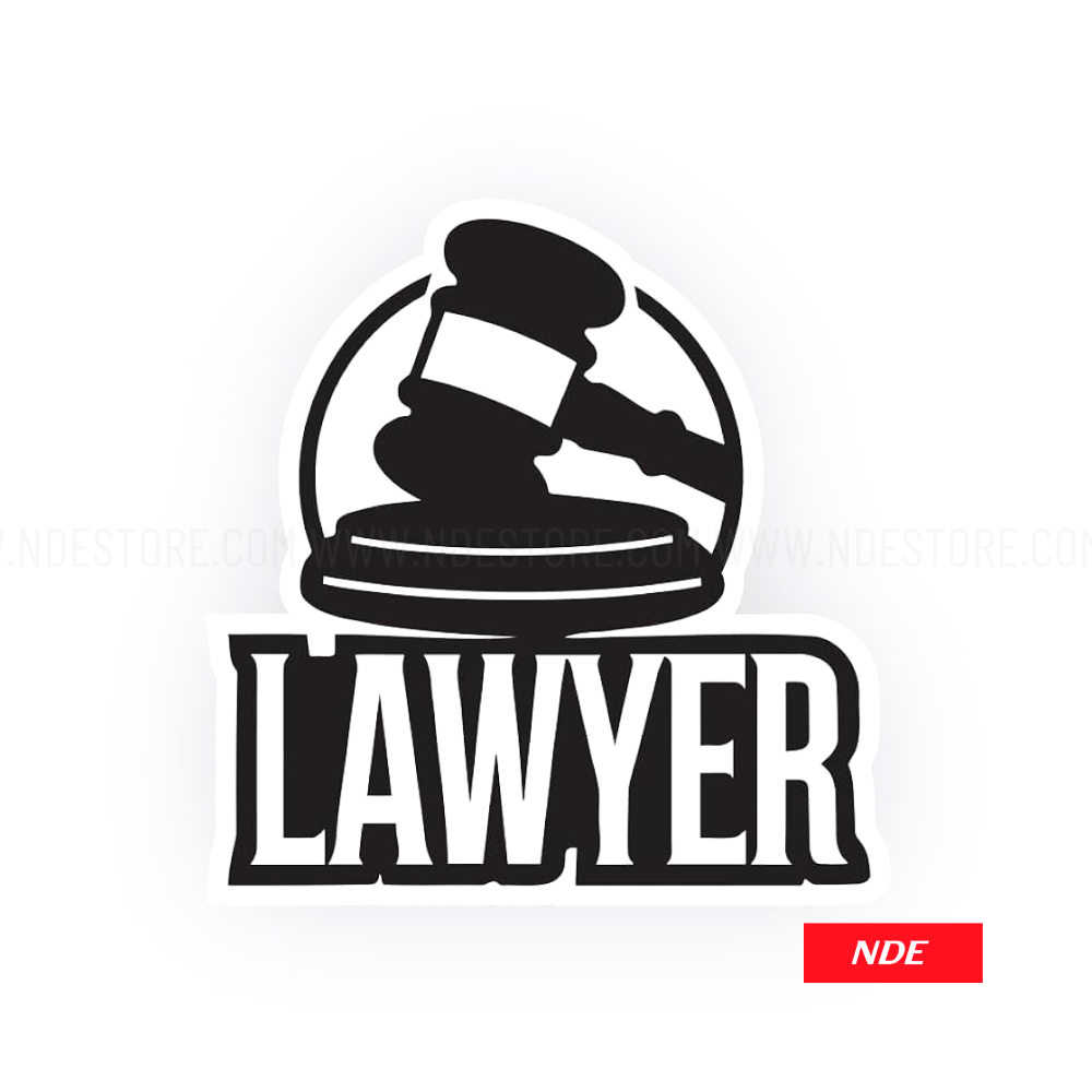 STICKER DECAL LAWYER