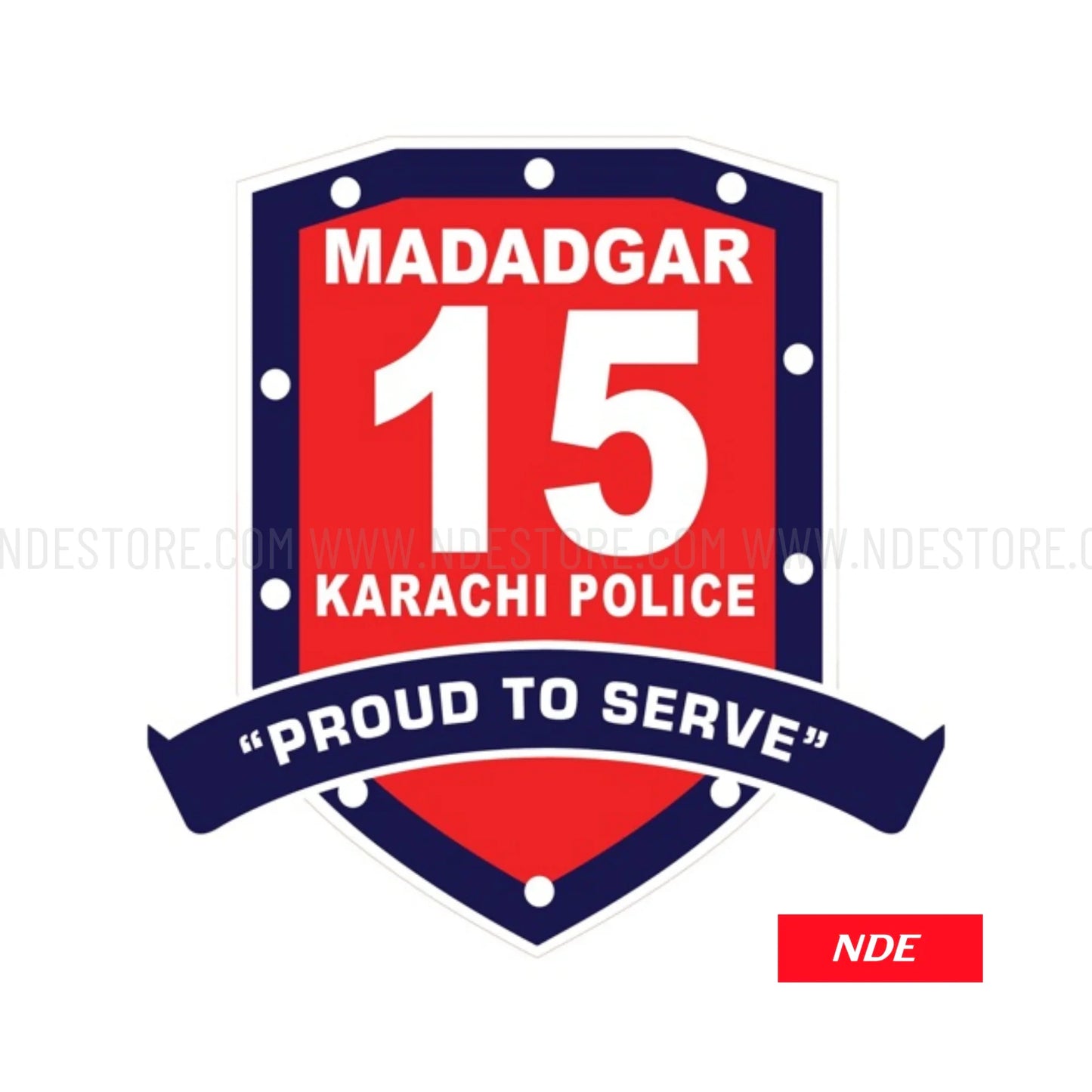 STICKER DECAL KARACHI POLICE MADADGAR 15