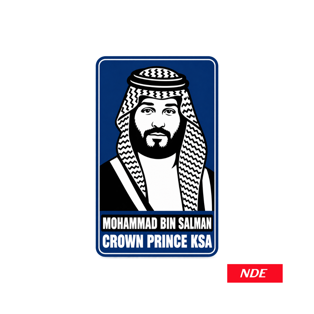 STICKER DECAL MOHAMAD BIN SALMAN MBS