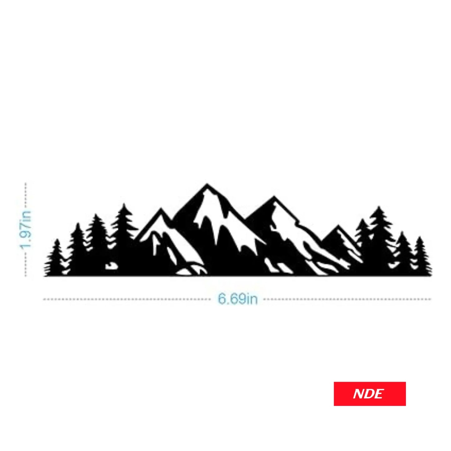 STICKER DECAL MOUNTAIN