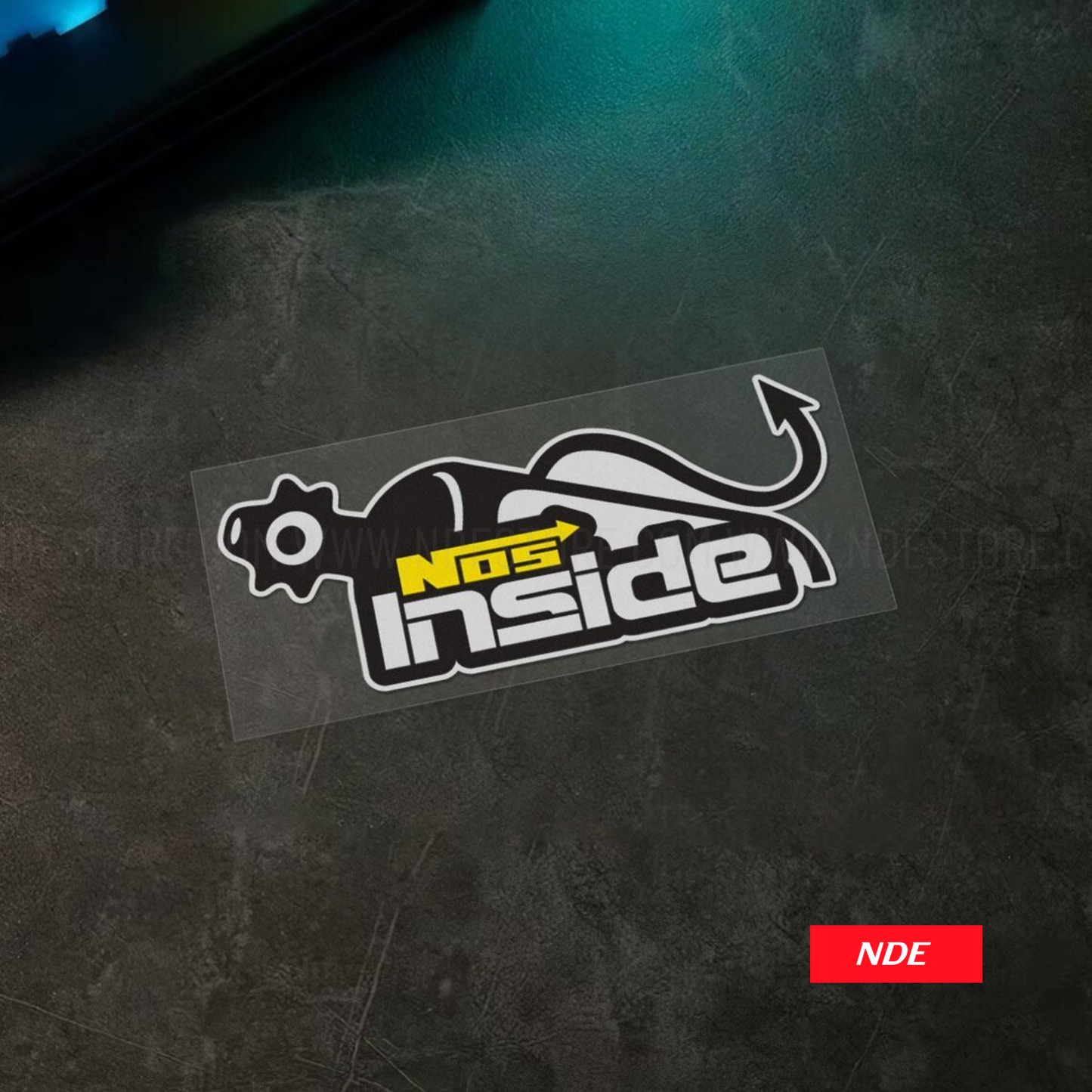 STICKER DECAL NOS INSIDE D