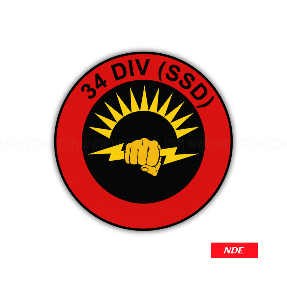 STICKER DECAL ARMY 34 DIV SSD