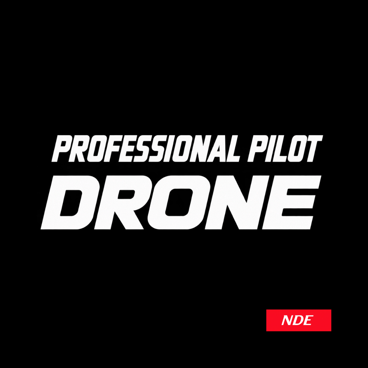 DECAL STICKER PROFESSIONAL DRONE PILOT