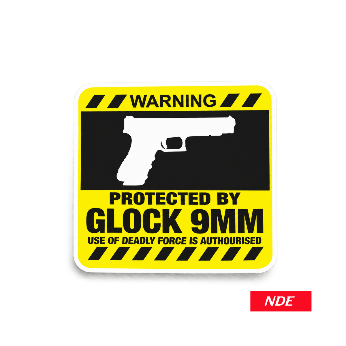 STICKER DECAL PROTECTED BY GLOCK