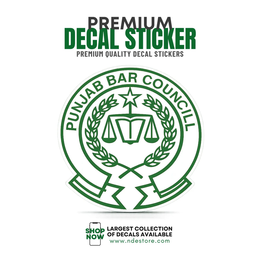 STICKER DECAL PUNJAB BAR COUNCIL