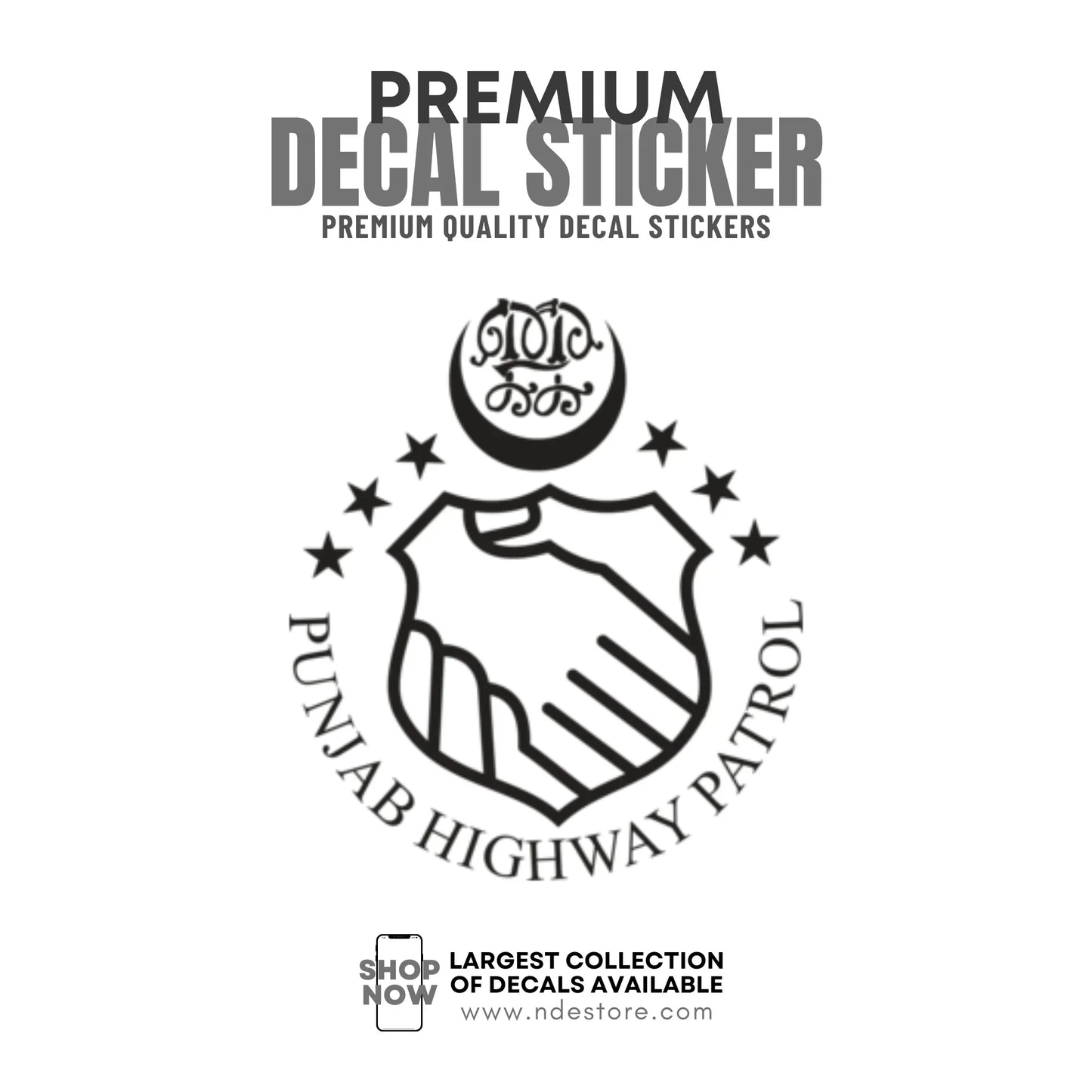STICKER DECAL PUNJAB HIGHWAY PATROL