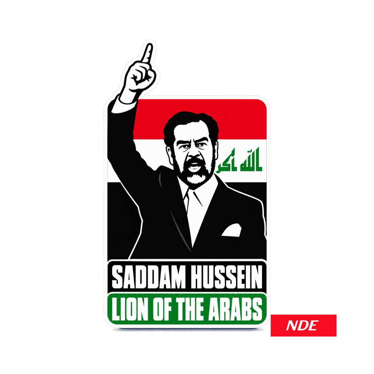 Saddam Hussein Global Leader Series vinyl cut decal sticker