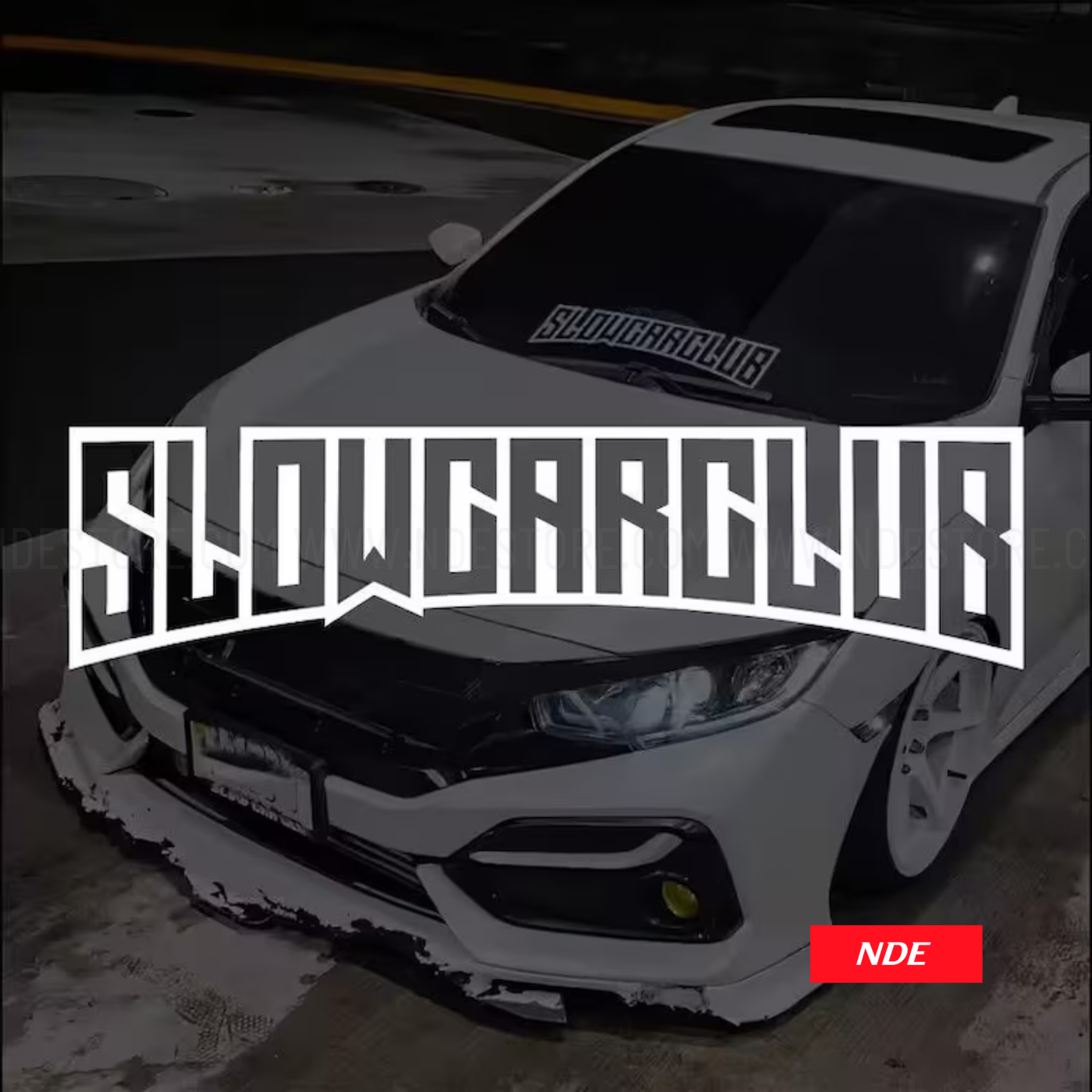 STICKER DECAL SLOW CAR CLUB