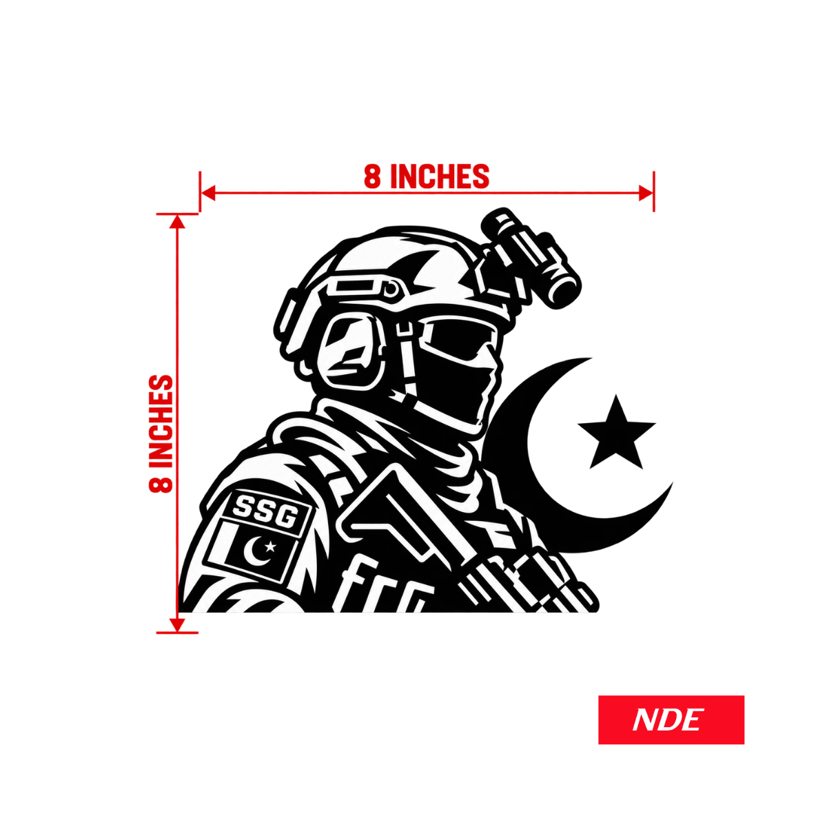 STICKER DECAL SSG PAKISTAN ARMY