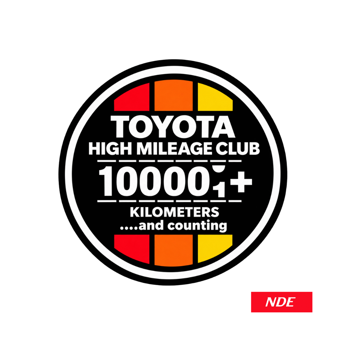STICKER DECAL TOYOTA TEQ HIGH MILEAGE CLUB