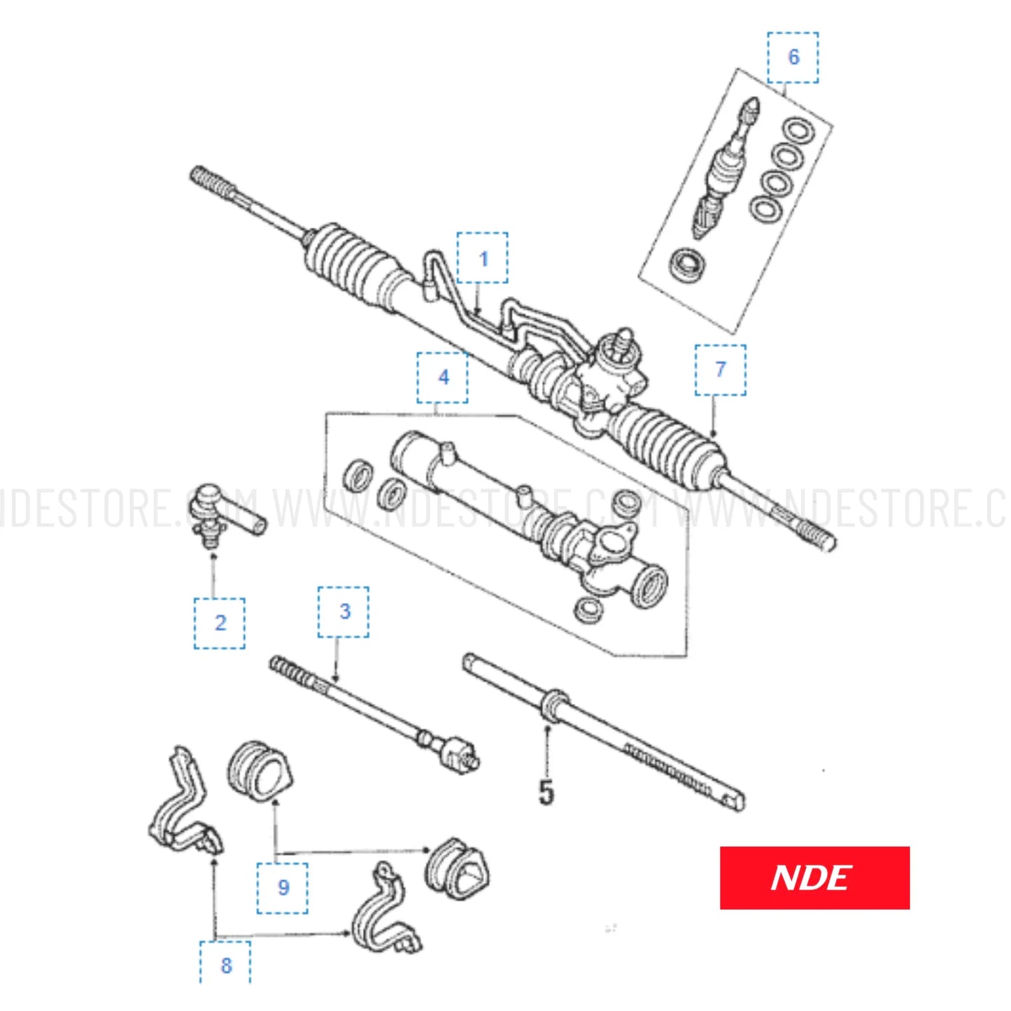 RACK END SET ASSY FOR TOYOTA COROLLA XLI GLI (2002-2008)